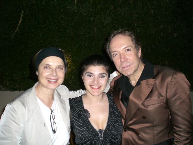 Isabella Rossellini, Anna Kasyan and Jean-Paul Scarpitta